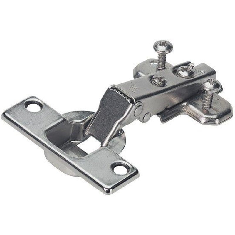 6 charnières invisibles à visser 35 mm, recouvrement total ouverture 95