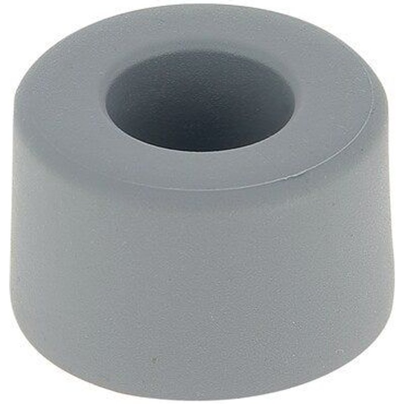Butée de porte à visser CHRISLIGNE Bu170/25/12w poli gris Diam.4 x H.2.5 cm