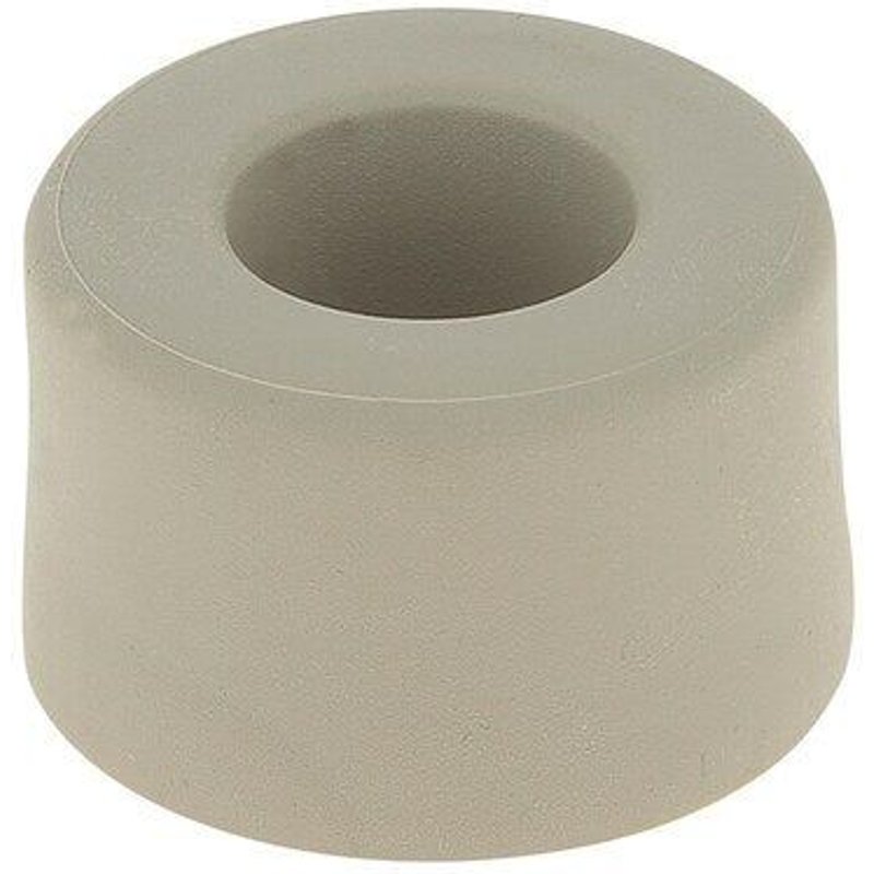 Butée de porte à visser CHRISLIGNE Bu170/25/30w poli beige Diam.4 x H.2.5 cm
