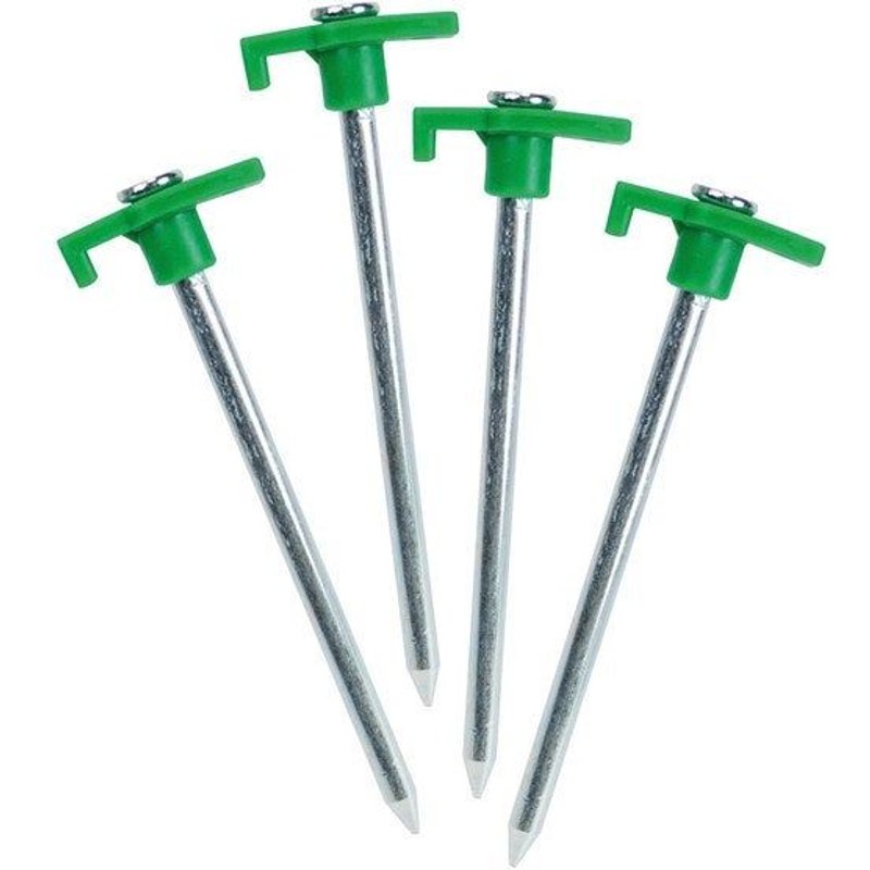Lot De 4 Piquets En Acier Inoxydables, 12 Cm