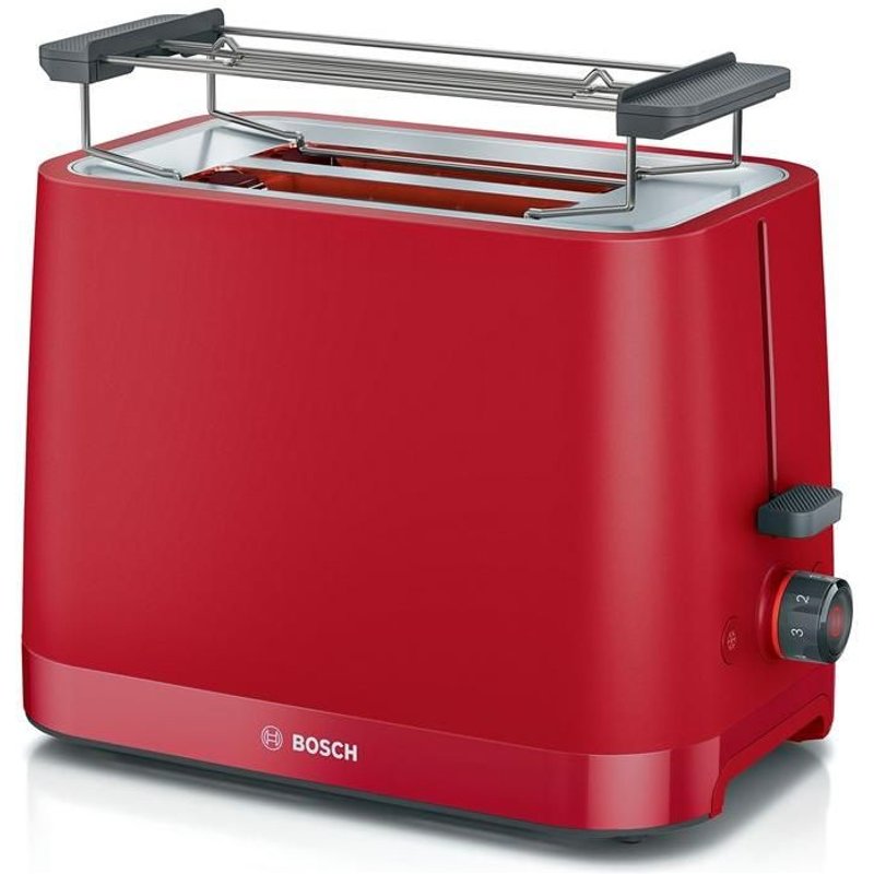 Bosch MyMoment TAT3M124 - Grille-pain - 2 tranche - 2 Emplacements - rouge profond