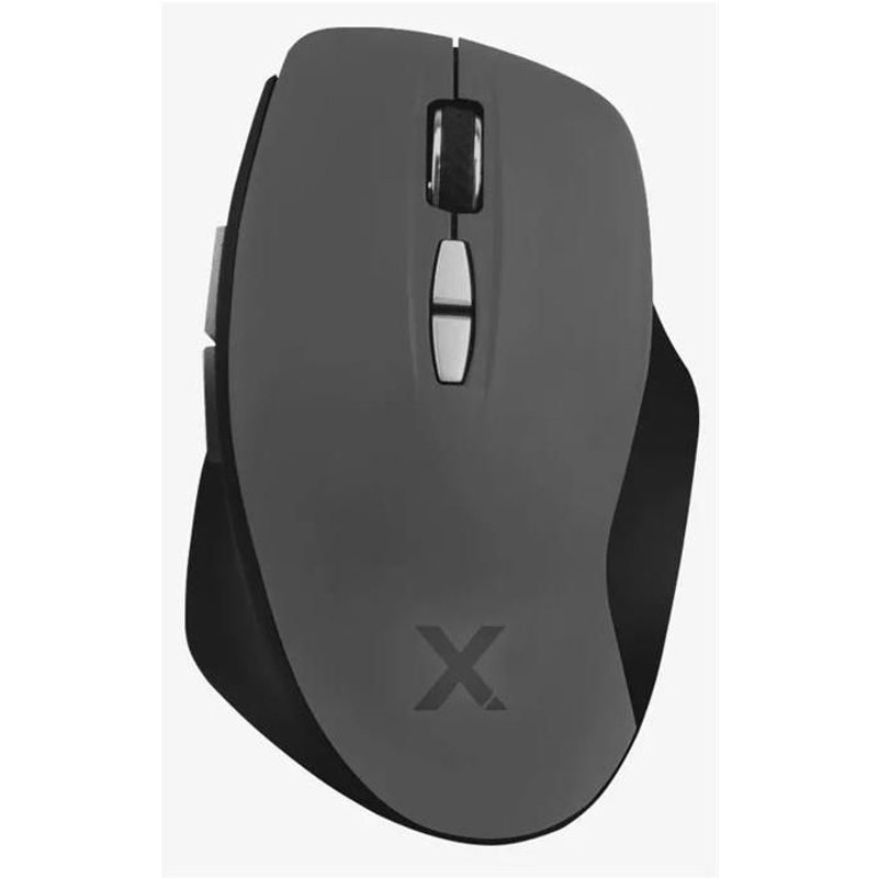 approx - Souris - optique - 7 boutons - sans fil - 2.4 GHz - récepteur sans fil USB - noir et gris