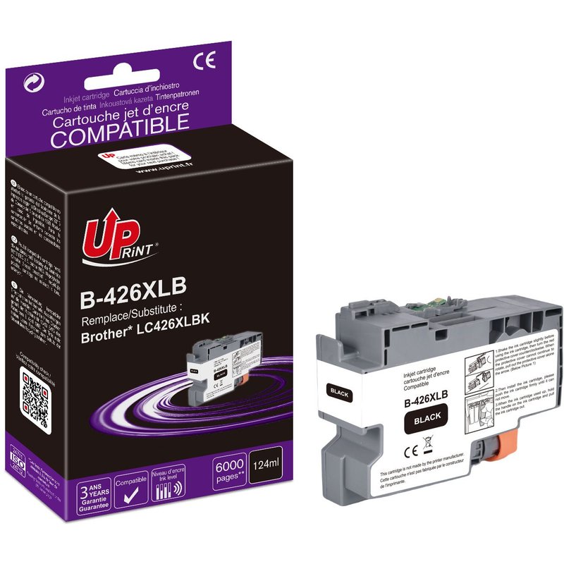 Cartouche encre UPrint compatible Brother LC426XLBK noire