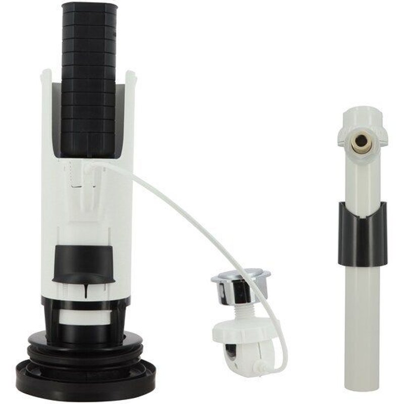 Mécanisme chasse d'eau recyclé à câble double poussoir, NICOLL