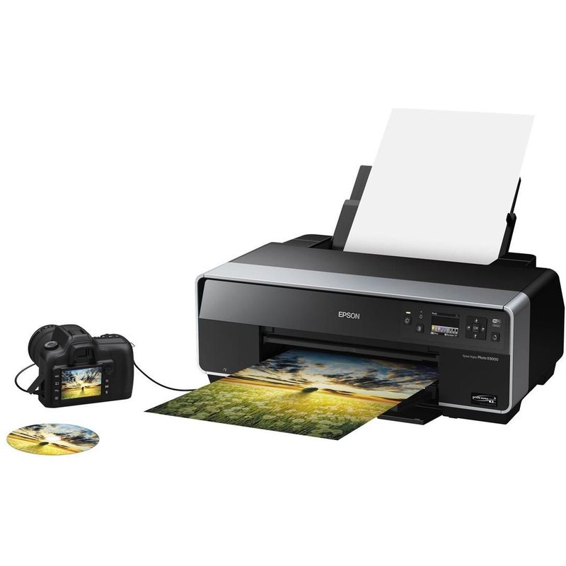 Epson Stylus Photo R3000 - Imprimante - couleur - jet d'encre - A3 Plus, Rouleau (32,9 cm) - 5 760 x 1 440 ppp jusqu'à 0.31 ppm (couleur) - capacité : 120 feuilles - USB, LAN
