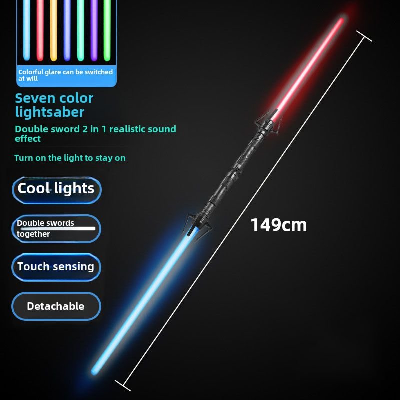 Épée Laser Telescopique 2 En 1 Avec Sonorisation Pour Enfants Jouet Lumineux Multicolore Étoile Galaxienne Vente En Gros Pour Stallons