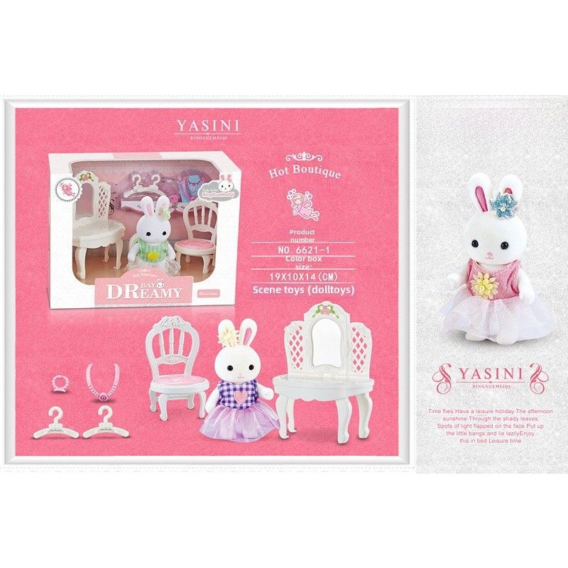 Table De Maquillage De Simulation Avec Peigne Cadeau D'entraînement Pour Fille Cadeau D'anniversaire De Lapin Dans La Décoration De Maison