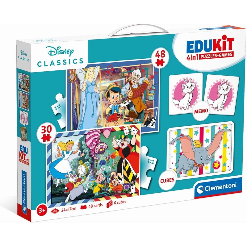 MÉMO / LOTO / DOMINO / EDUKIT Edukit 4 en 1 - Disney Classics