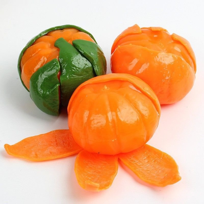 Jouet De Soulagement D'stress Pour Enfants Mimule Fruit Vert Peau De Pomme Squeezable Soulagement De Pression En Gros Couleur Mélangée