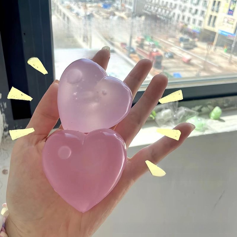 Jouet De Soulagement D'enfant Couleur Changeante C?ur Aimable En Forme De Graines De Blé Pour Soulager Le Stress Et L'anxiété