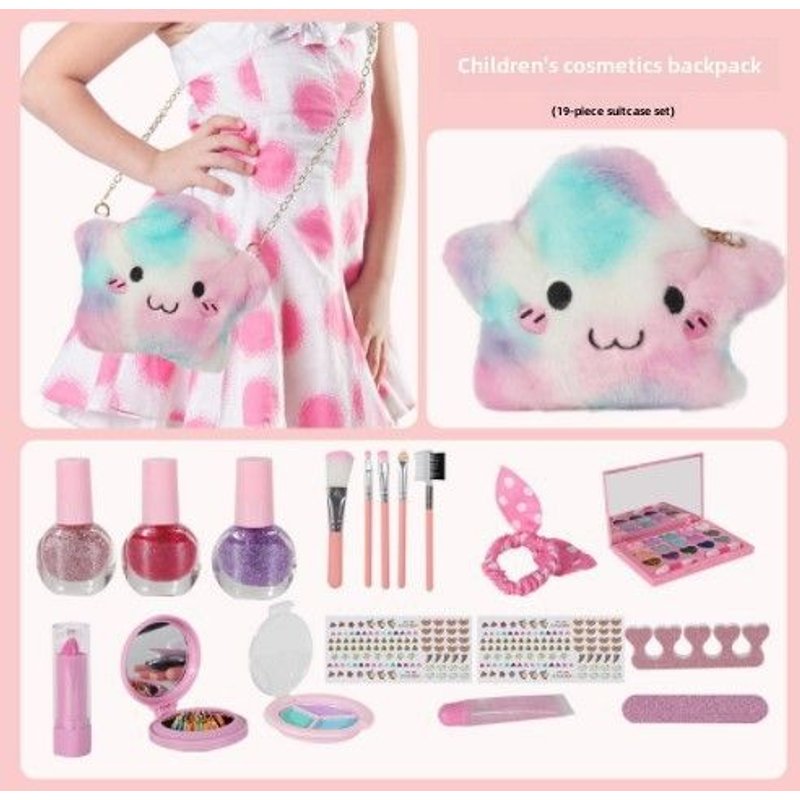 Ensemble De Maquillage Pour Enfants Avec Ombres À Paupières Et Décoration D'étoiles Idéal Pour Les Filles 445g