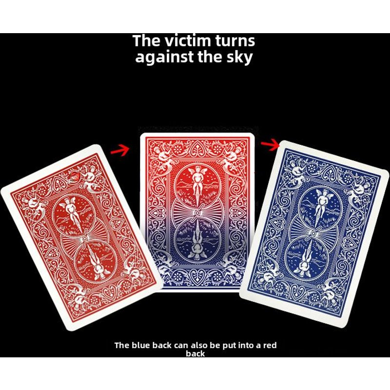 Outil De Magie Pour La Réalisation De Tricks Visuels Changeants Couleur Bleu Et Rouge À L'instant Près De L'objet Utilisé