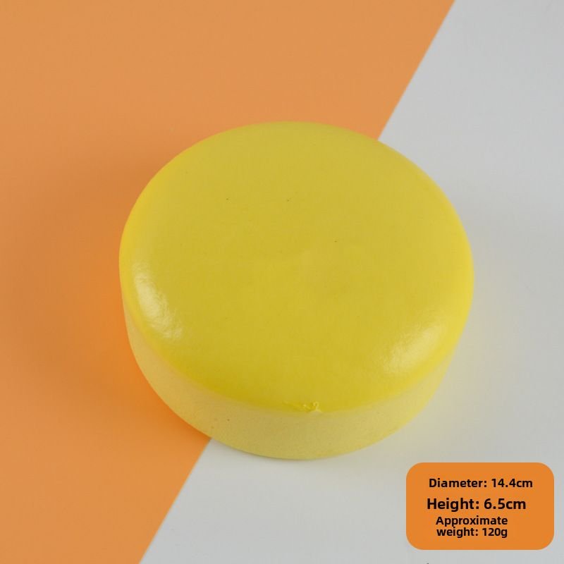Jouet De Rebond Lent En Pain Nettoyage Du Stress Style Mimant Les Pains Et Les Gâteaux Couleur Jaune Grande Taille