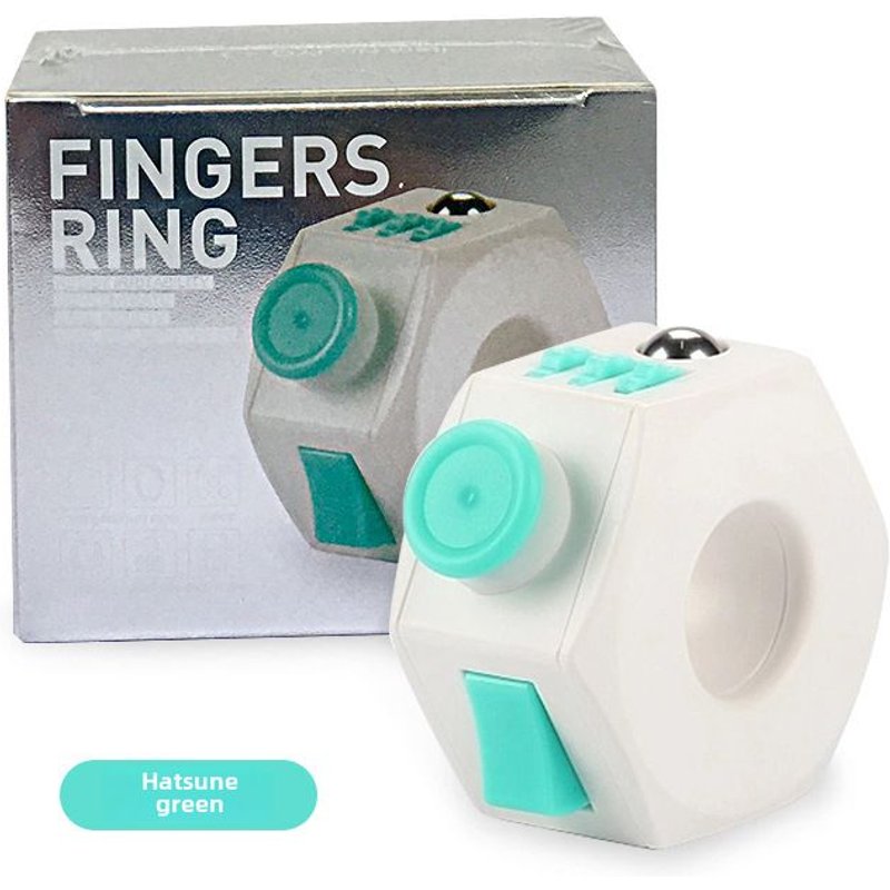 Jouet De Soulagement De Stress Magique En Gros Pour L'exportation Cadeau Unique Créatif Multifonctionnel En Boucle Vert Initial