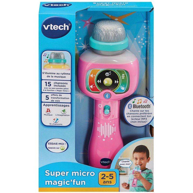 Jouets Electroniques Educatifs Super Micro Magic'fun Rose
