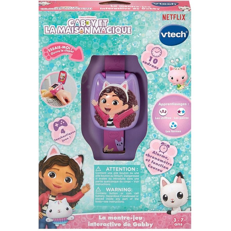 Jouets Educatifs Licence Gabby Et La Maison Magique - Montre-Jeu Interactive De Gabby