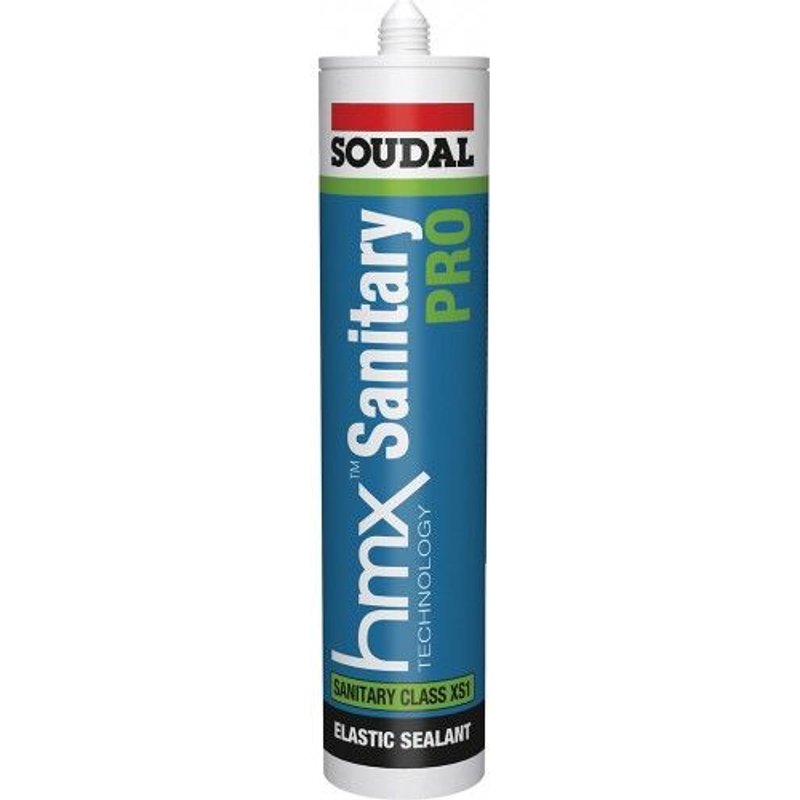 Mastic-colle polymère sanitaire neutre HMX - sans odeur - noir - x15 SOUDAL