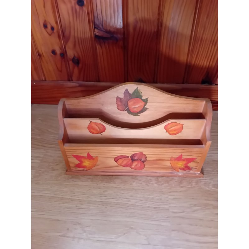 Porte-Lettres En Bois Décoré