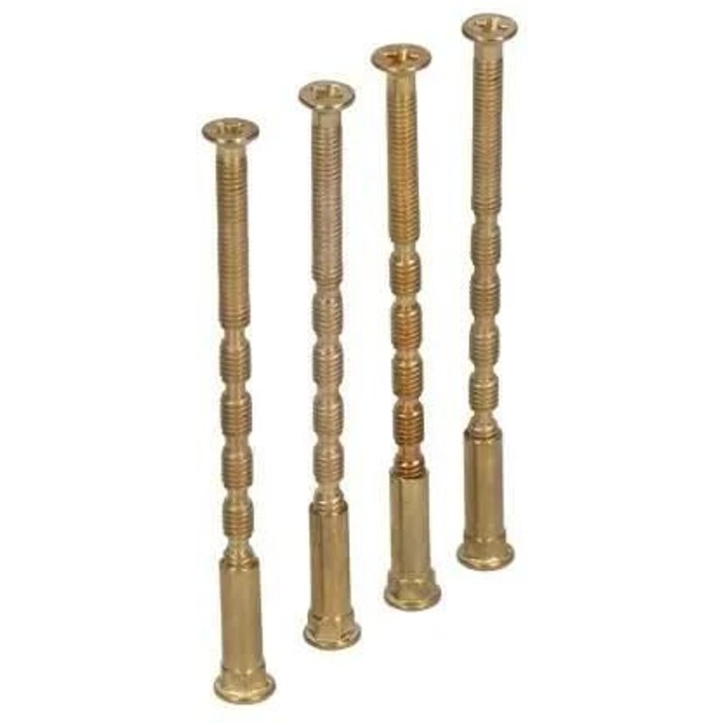 Vis à traversante - GENERIQUE - Trn02 M4x75mm - Système antivol inclus - Acier - Laitonné