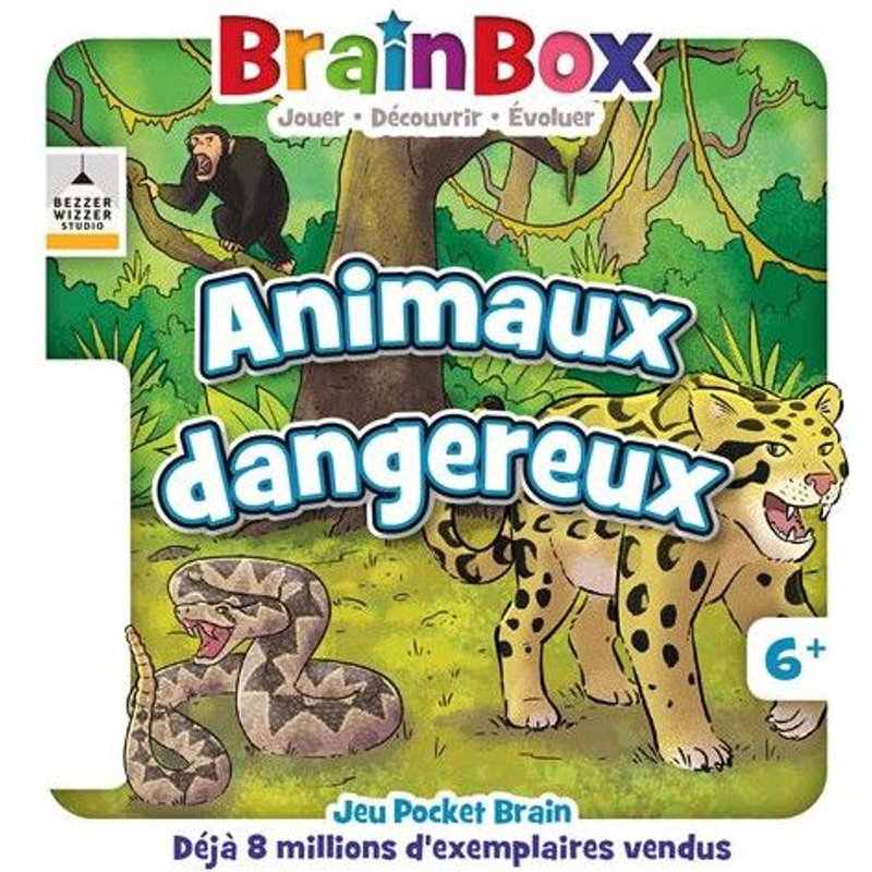 Jeu De Culture Générale Asmodee Brainbox Pocket Animaux Dangereux