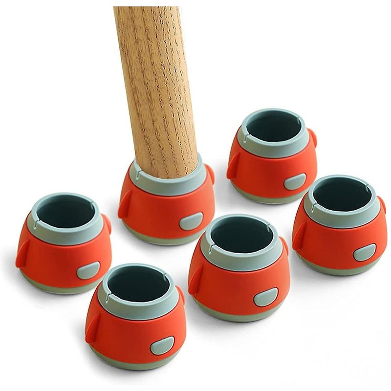8pcs Multi-color Silicone Chair Leg Floor Protectors, s'adapte 1.2-1.5 Pouces Rond Meubles Pieds