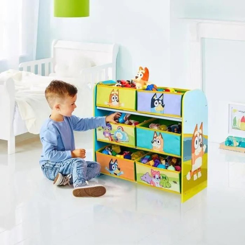 Meuble De Rangement Pour Chambre D'enfant Avec 6 Bacs Bluey