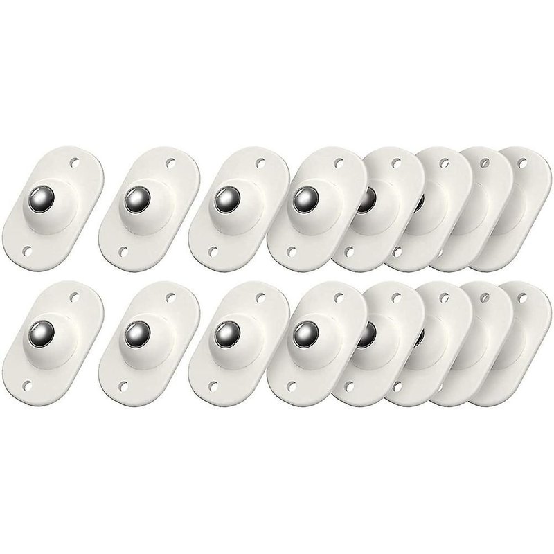 16 Pcs Mini Roulettes Pivotantes En Acier Inoxydable Avec Rotation À 360 Degrés Pour Meubles, Boîte De Rangement