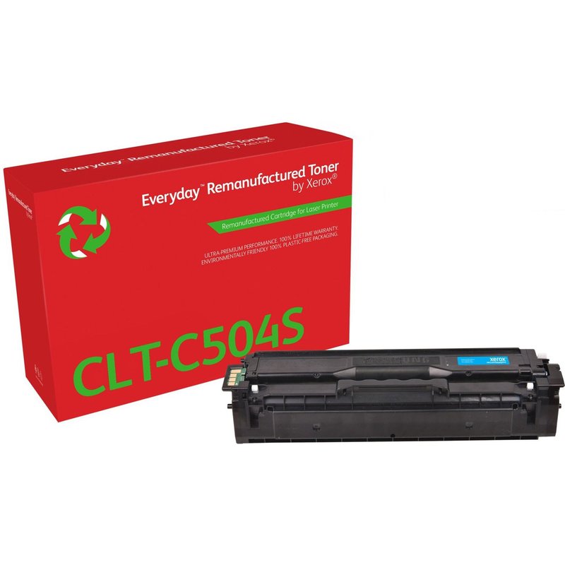 Xerox - Cyan - compatible - cartouche de toner (alternative pour : Samsung CLT-C504S) - pour Samsung CLP-415, CLX-4195; MultiXpress SL-C1453, C1454; Xpress SL-C1404, C1810, C1860