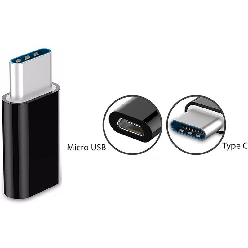 Lot 1 Adaptateurs USB 3.1 Type C USB-C vers Micro USB Convertisseur Chargeur