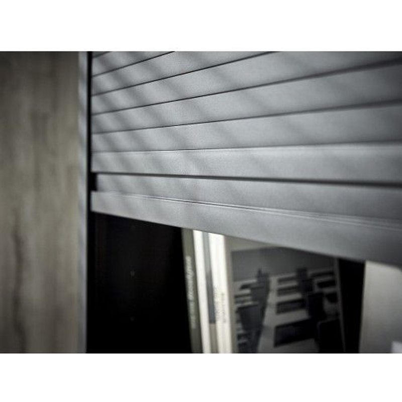 Rails de guidage pour placard avec volet roulant Rauvolet Edelmat - blanc REHAU