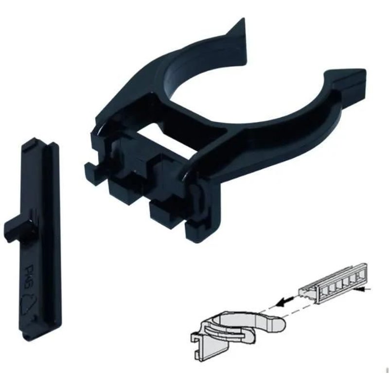 Clip Pour Plinthe Pied Ø34mm A Tenon Meuble Cuisine Plastique