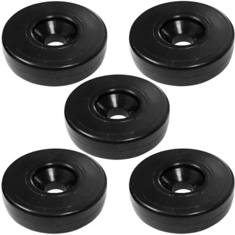 5x Patin Glisseur Pied Meuble Plastique 25x10mm M5 M6 Rondelle À Visser