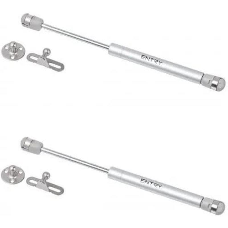 2x Vérin À Gaz Automatique Gris Meuble Hydraulique Ressort Amortisseur Porte Bras Charnière, 120n