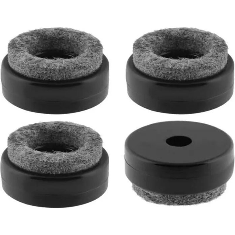 4x Patin Glisseur Feutre Pied Chaise Meuble Plastique 25 Mm M5 M6 Rondelle À Visser