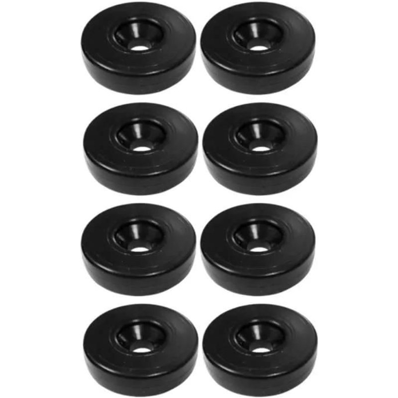 8x Patin Glisseur Pied Meuble Plastique 20 X 10 Mm M5 Rondelle À Visser Universel