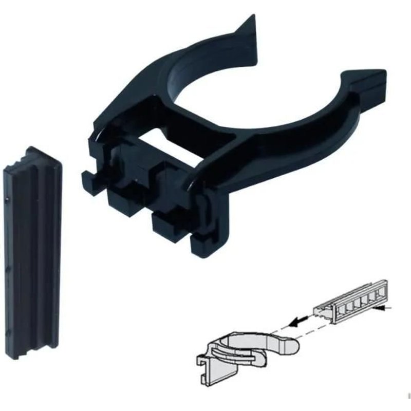 Clip Pour Plinthe Pied Ø34mm En Queue De Sapin Meuble Cuisine Plastique