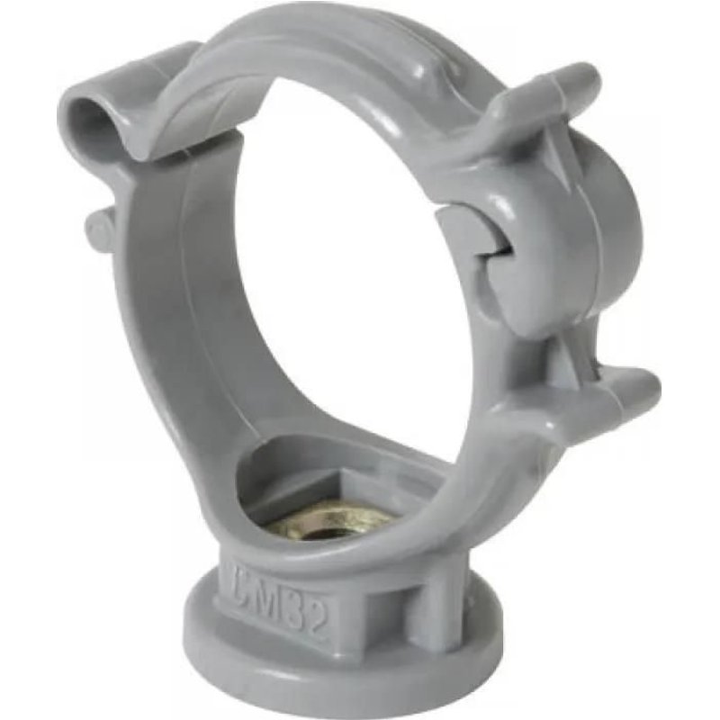 COLLIER MONOBLOC 32 MM FIXATION EVACUATION EAUX USEES TUBE TUYAU PVC GRIS CLIP