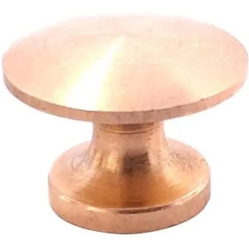 Bouton Lentille - Non Spécifié - 16mm - Laiton Brut - Finition Brillante - Restauration Meuble Ancien