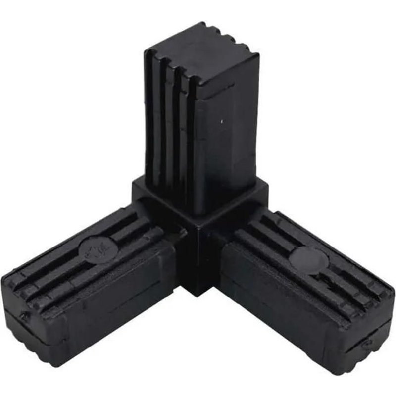 1x CONNECTEUR DE TUBE CARRE ANGLE 28.9MM x 1.7MM RACCORD PLASTIQUE PROFILE EMBOUT COIN 28.9x1.7