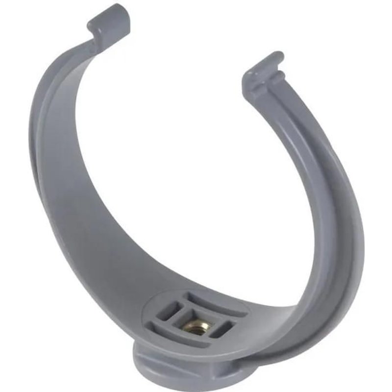 COLLIER LYRE 32 MM FIXATION EVACUATION EAUX USEES TUBE TUYAU PVC GRIS CLIP