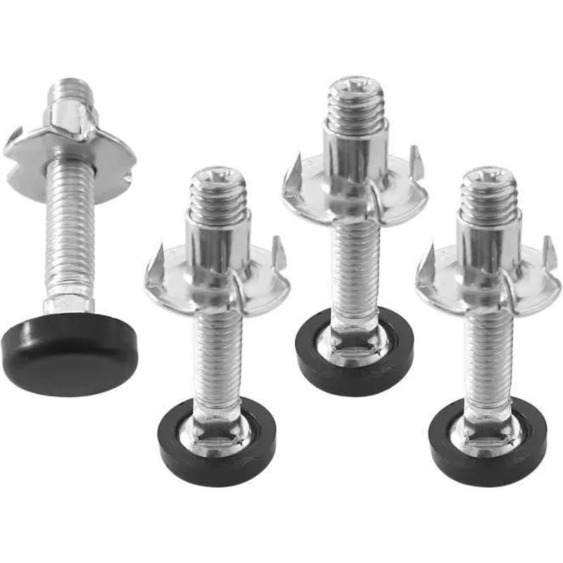 4x Vis Pied Réglable M8 Meuble Chaise Ajustable Écrou Griffe À Enfoncer Vérin