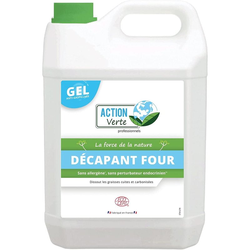 Action verte Bidon 5 l Gel Décapant Dégraissant Four Ecocert