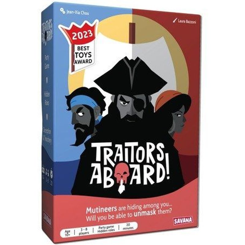 Traitors Aboard ! (Anglais) - Jeu De Société Grand Prix Du Jouet 2023 - Jeux D'identité Secrète, Mêlant Bluff Et Tromperie - Jeu De Cartes Dès 10 Ans
