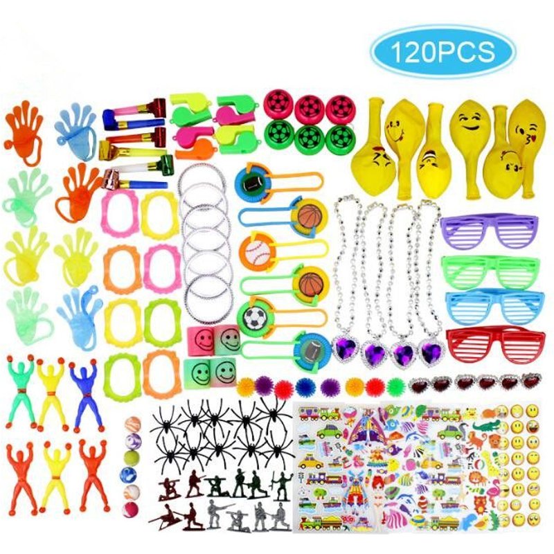Jouets Assortiment Pour Enfants 120pièces Party Favors Pinata Remplissage Fille Garçon D'anniversaire Récompenses De Classe Scolaire