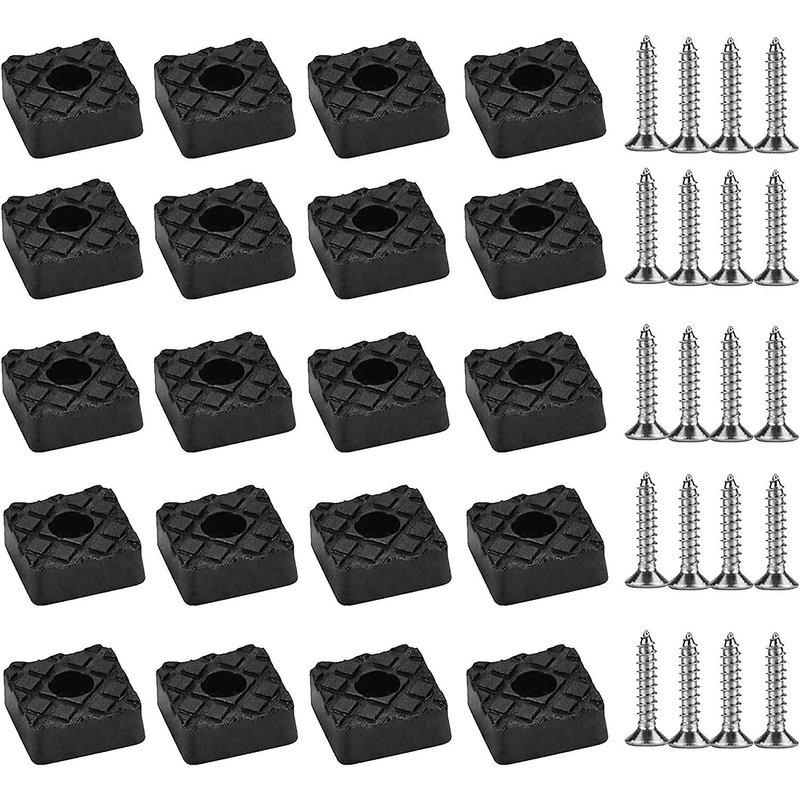 20 Pcs Coussinets De Meubles En Caoutchouc, Pieds En Caoutchouc Anti-Rayures Tampons De Porte Transparents Meubles Acsergery Cadeau