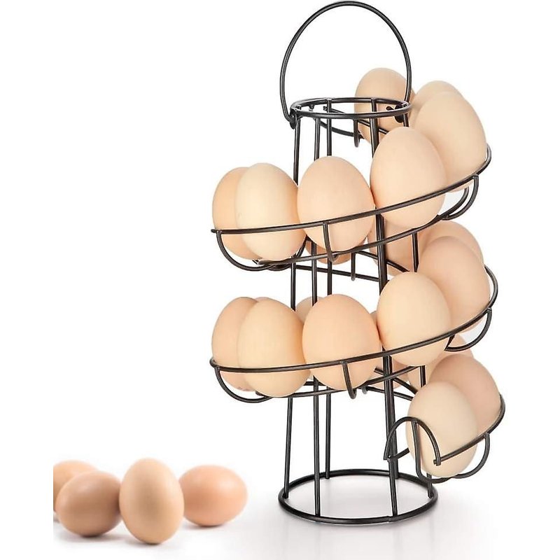 Spirale Oeuf Skelter Distributeur Rack - Présentoir De Support De Rangement En Métal