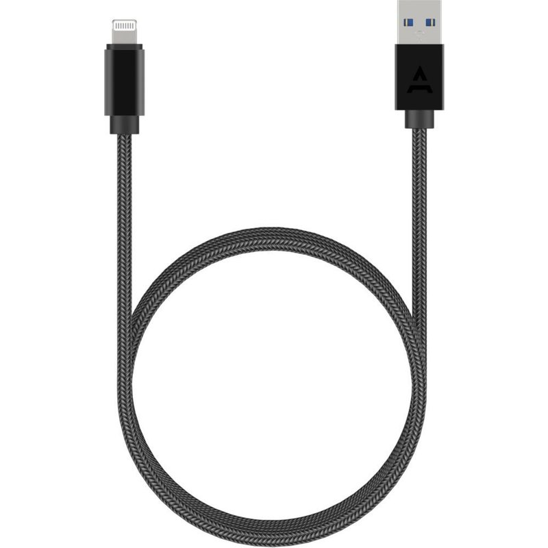 Câble Lightning vers USB 3m noir certifié Apple