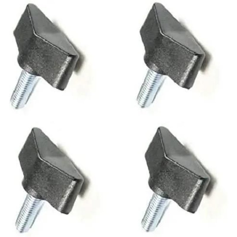 Vis Papillon - Non spĂ©cifiĂ© - M4 - TĂȘte Plastique - Acier - Lot de 4