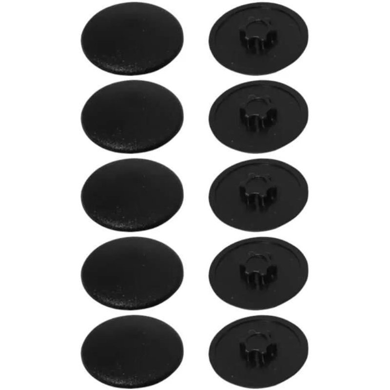 Cache vis plastique - Universel - Torx T40 - 18mm - Lot de 10 - Noir