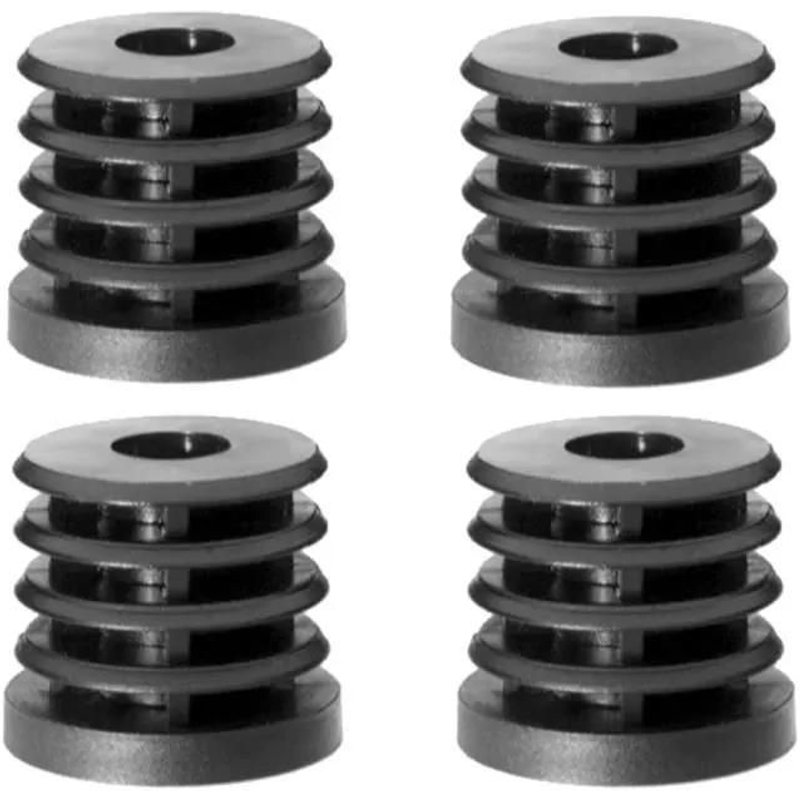 Embout de tube - Non spécifié - Ø22mm - Lot de 4 - Taraudé M8 - Noir